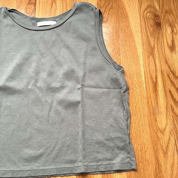John Elliot Sleeveless Crop Top - Grey - Picture 3 of 6